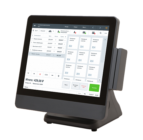 АТОЛ ViVA Smart, 15'', P-CAP, Celeron G1900, SSD, 5USB, 4COM, LAN, VGA, MRS, LPT, PS/2                                        